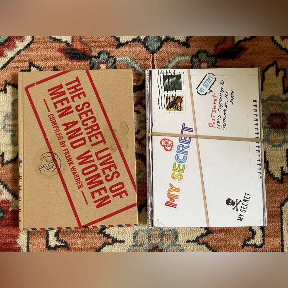 First Editions Post Secret Hard Cover books with stickers